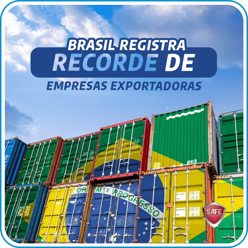 Brasil registra recorde de empresas exportadoras