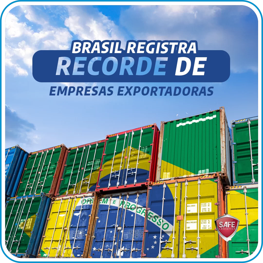 Brasil registra recorde de empresas exportadoras